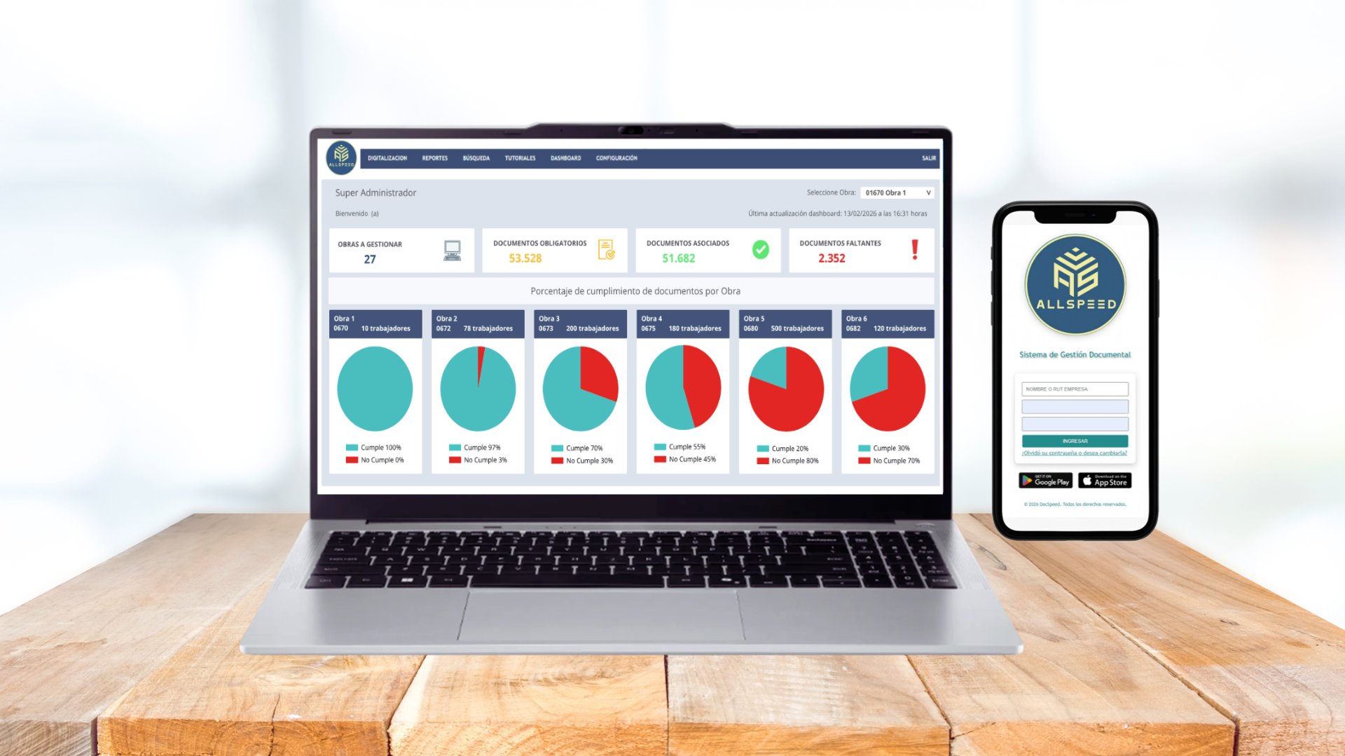 DocSpeed: dashboard y app